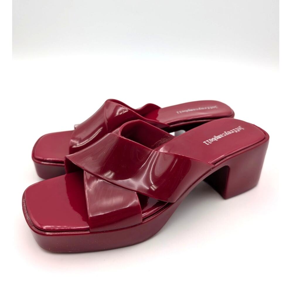 Jeffrey Campbell Bubblegum Platform Heel Sandal Women's Red Size US9 EU40